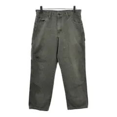 Dickies ディッキーズ ダック ペインターパンツ オリーブ(メンズ W34 L30)中古 古着 V4128