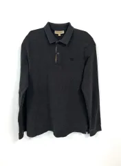BURBERRY - バーバリー　長袖　黒 BURBERRY - バーバリー ストライプ柄 長袖 シャツ 黒 BURBERRY
