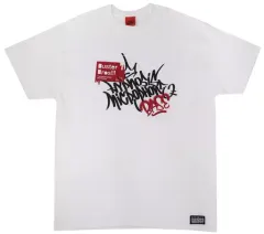 【中古】Tシャツ(キャラクター) イケブクロ・ディビジョン/Buster Bros!!! Tシャツ(Hypnosis Microphone Base ver.) ホワイト×レッド Sサイズ 「ヒプノシスマイク -Division Rap Battle- Off