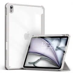 【在庫処分】Aoub iPad Air 11インチ ケース M2 2024 iPad Air 第5/4世代 ケース 2022/2020 10.9 インチ 透明バックカバー Pencil Pro/USB-C収納可能 Apple Pencil 2 ワイヤレス充電対