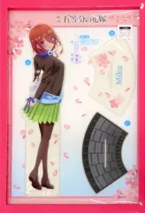 【中古】アクリルスタンド・アクリルパネル 中野三玖 特大アクリルスタンド 「きゃらっとくじ 映画 五等分の花嫁～サクラサク!～」 C賞