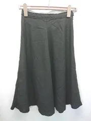 ◇ Θ GALLARDAGALANTE NAVY 膝下丈 フレア スカート サイズ0 ブラック レディース E  【1503040003783】