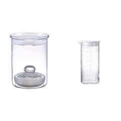 【大人気】HARIO(ハリオ) 漬物グラス・スリム 満水容量800ml 透明 TGS-800-T & ビネガーズピクルスポットビネガーズ ピクルスポット700ml ホワイト 日本製 VPP-700-W【セット買い】