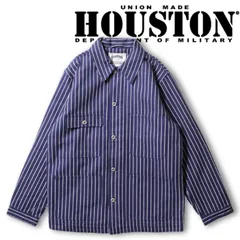 HOUSTON / ヒューストン 51500 STRIPE VIYELLA COVERALL / ストライプビエラカバーオール  NAVYのサムネイル