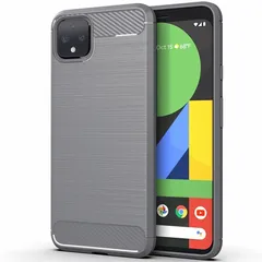 Google Pixel 4XL ケース ピクセル4xl  カーボン調 薄型 耐衝撃 ソフト ケース 【Color】 グレーのサムネイル