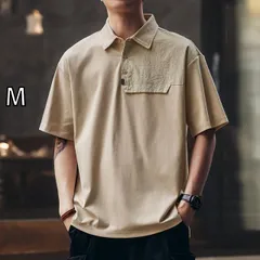 [M ]メンズ ファッション 服 男性用 オシャレ シンプル 大人 かっこいい 大きいサイズ ストリート 紳士服 アメリカン サロナ クール 半袖 ポロシャツ 夏 半袖 T シャツ