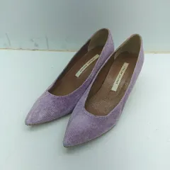 ◇ Θ atelier brugge アトリエブルージュ アーモンドトゥ パンプス サイズ23 パープル系 レディース E  【1409240050698】