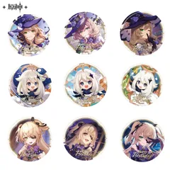 原神　フィッシュル　缶バッジ　42個 原神 「常夏！幻夜？奇想曲！」 極夜の真夢-フィッシュル キャラ