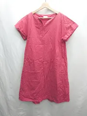 ◇ ⊂ Ballsey TOMORROWLAND トゥモローランド 半袖 ロング丈 ワンピース サイズ36 レッド レディース E  【1501160036889】