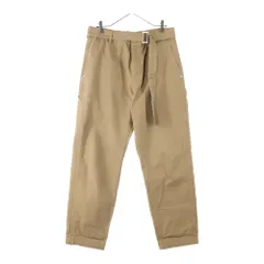 美品サカイsacai ベルト付きコットンナイロンパンツ カーハート A.P.C サカイ - sacai | Carhartt WIP Canvas Pants-Beige-3の通販