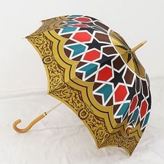 アフリカンバティック晴雨兼用長傘 ストレートバンブー - メルカリ