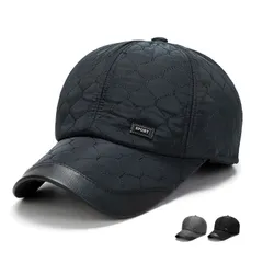 冬用帽子 メンズ 防寒野球帽 耳あて付きキャップハンチング帽子 秋冬 防寒帽子暖かい ツバ付き 紳士用冬用帽子綿帽子 耳保護 寒さ対策 プレゼント