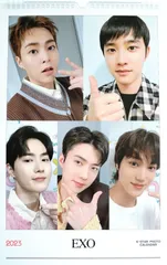 EXO エクソ グッズ 大判 壁掛け カレンダー 2022年 +ステッカーセット