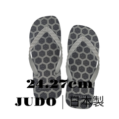 日本製 | JUDO 賽角字（さいかくじ） |  ビーチサンダル |  グレー | 日本製 | 24.27cm
