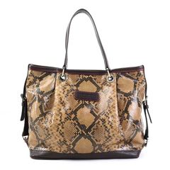 COACHコーチトートバック パイソン．蛇柄.型押し中古品 - メルカリ