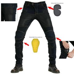 バイク用品 ライディングパンツ メンズバイクパンツ バイク用ジーンズ 耐磨 ツーリングパンツ オールシーズン プロテクター付き ストレッチ素材