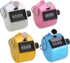 Tik Trunk TikTrunk 数取器 手持ち式 カウンター 4桁 アナログ 数量カウント 軽量 携帯型 調査 イベント 観察用 4個セット