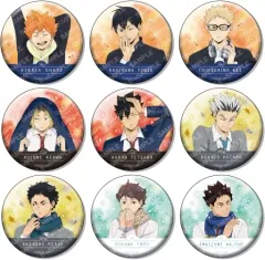 【中古】バッジ・ピンズ フルカラー全9種セット 「ハイキュー!! 缶バッジコレクション-お天気版権 第二弾-」