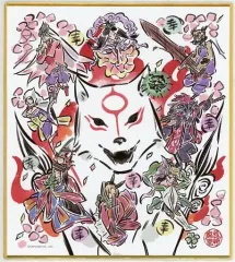 【中古】紙製品 集合 描き下しミニ色紙 「Switchソフト 大神 絶景版 イーカプコン限定版」 イーカプコン購入特典