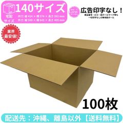 段ボール ダンボール 箱 140サイズ 100枚セット 新品 国産 梱包材 梱包資材
