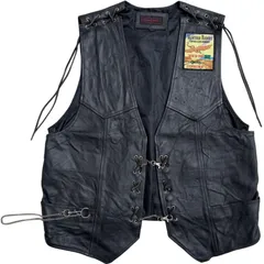 Levi’s リーバイス レザーベスト 本革 80s バイカースタイル 黒 Amazon | [Liugoo Leathers] 本革 メッシュレザーバイカーベスト
