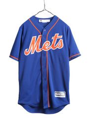 [Great deals with coupons available!] MLB Official Majestic Mets Baseball Shirt Men's S / Uniform Game Shirt Major League Short Sleeve Shirt MLB Baseball