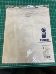 TENGA　テンガ　サンセット　Tシャツ　白×紺　L　新品　未使用　（店頭併売品）