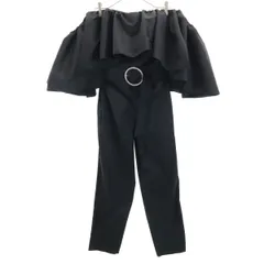 ZARA ザラ 未使用 ベアトップ 半袖 オールインワン L 黒 タグ付き レディース 古着