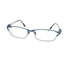 SILVER COLLECTION シルバーコレクション  メガネ  SLV-503 ネイビー チタン ユニセックス スクエア  58□15 142 服飾小物　240001151542