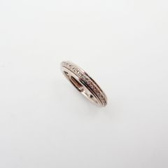 カシケイ カノン リング ブラウンダイヤモンド 0.27ct 7号 K18BG 新品仕上げ Sランク