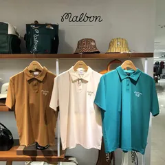 Malbon クラシック ゴルフ 夏 スポーツ ファッション メンズ 半袖Tシャツ ポロシャツ 軽量 通気性 吸汗性