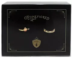 【中古】銀製品・指輪・アクセサリー(キャラクター) ポムフィオーレ寮 2連リング フリーサイズ 「ディズニー ツイステッドワンダーランド」