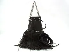 ■新品■未使用■ J&M DAVIDSON ジェイアンドエムデヴィッドソン カーニバル レザー 巾着型 2WAY ショルダー ハンドバッグ FJ7035