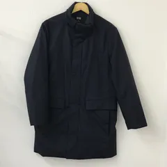 【美品】 ◆ UNIQLO ユニクロ　ハイブリッド ダウンコート 2021年モデル　ネイビー　Ｍサイズ　フードなし