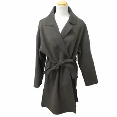 ミッシェルクラン MICHEL KLEIN 美品 近年モデル ロングリバーコート チェスターコート ジャケット 茶 ブラウン 38 約M~L相当 FOCAM-02170 0329 IBO50のサムネイル