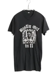 【お得なクーポン配布中!】 80s USA製 ジョーク メッセージ イラスト プリント Tシャツ メンズ S ヴィンテージ アート グラフィック シングルステッチ 黒 カットソー