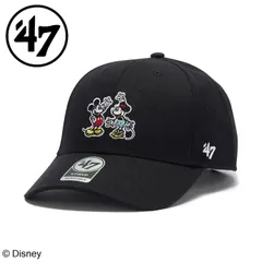 お買得 フォーティーセブン 47 メンズ レディース (ユニセックス) エムブイピー Disney ディズニー ミッキーマウス ミニーマウス ブラック 14865858 帽子 キャップ 可愛い かわいい