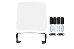 ホンダ 用 ジャイロ X スクリーン 取り付け 金具 固定金具 ステー フロント ウインド 風防 クリア HONDA 用 TD01 GYROX 純正 タイプ 社外品 (スクリーン有り・金具セット) [スクリーン有り・金具セット]