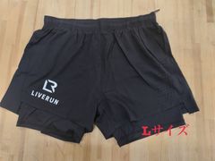 ライブランポケットハーフパンツ(ブラック)🩳インナータイツ付Lサイズ
