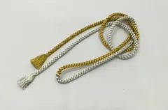 帯締/美品/正絹/金銀/丸組/礼装用/二十歳の集い/着物/和装小物【ゆずりは】9057