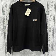 Maison Kitsune メゾンキツネ 黒 スウェット