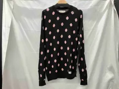 WACKO MARIA ワコマリア/ニット/GUILTYPARTIES PARADISE/ブラック/マーブル/綿50%,レーヨン47%,シルク3%/L