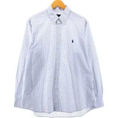 古着 ラルフローレン Ralph Lauren 長袖 ボタンダウンチェックシャツ メンズXL相当/eaa548302