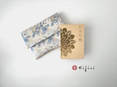 再販‼︎  御朱印帳入れ  高級金襴…青の花畑《送料無料》