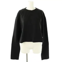 アクネ ストゥディオズ Acne Studios 19SS ODICE EMBOSS エンボスロゴクロップドスウェットシャツ 長袖 XXS ブラック /HK ■OS レディース アクネ ストゥディオズ Acne Studios 19SS ODICE EMBOSS