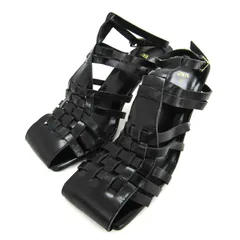 【新品】ZARA レザーグルカサンダル ブラック 38❣️ 2025年最新】グルカサンダル zaraの人気アイテム - メルカリ