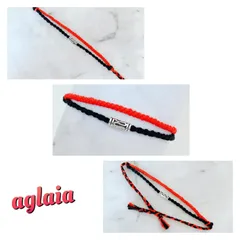 シルバビーズ付き 2連ミサンガブレスレット②