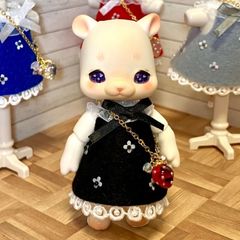 白×ピンク ベビーワンピースセット cocoriang kumukuku ドール服