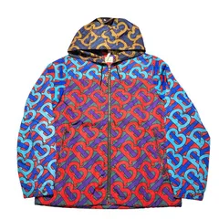 未使用・現行✨バーバリー　ナイロンジャケット　TBモノグラム　Wジップ　L相当 未使用・現行✨バーバリー ナイロンジャケット TBモノグラム Wジップ L