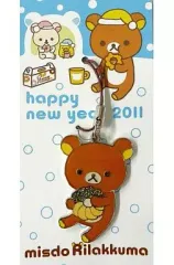 【中古】ストラップ(キャラクター) [単品] リラックマ ミスドリラックマメタルストラップ 「ミスタードーナツ 福袋・福箱 2011年」
